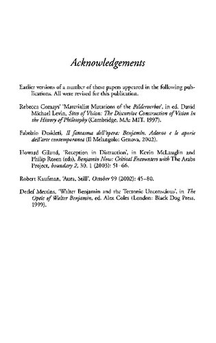 Walter Benjamin and Art