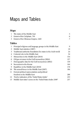 Stability and Change in the Modern Middle East