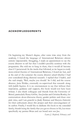 Gender, Violence and Security: Discourse as Practice