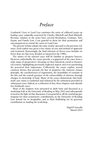 Landmark Cases in Land Law