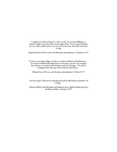 The Ladies of Londonderry: Women and Political Patronage