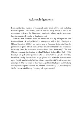 Levinas, Storytelling and Anti-Storytelling