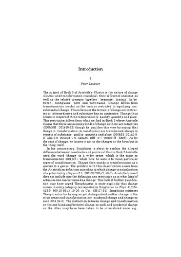 Simplicius: On Aristotle Physics 5