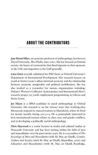 Masculinities Under Neoliberalism