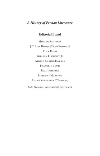 Literature of the Early Twentieth Century: From the Constitutional Period to Reza Shah: A History of Persian Literature