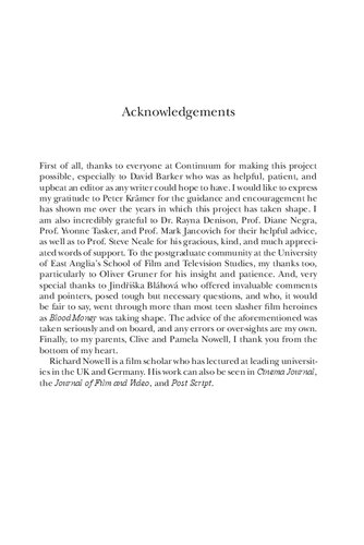 Blood Money: A History of the First Teen Slasher Film Cycle