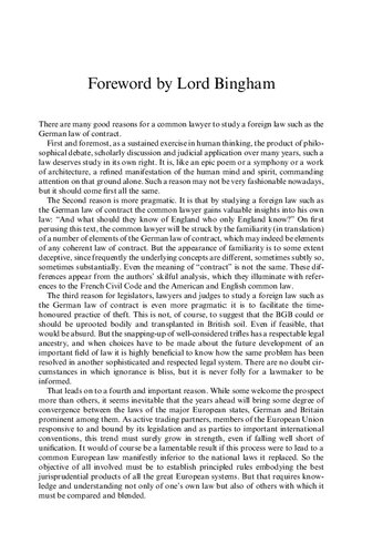 The German Law of Contract: A Comparative Treatise