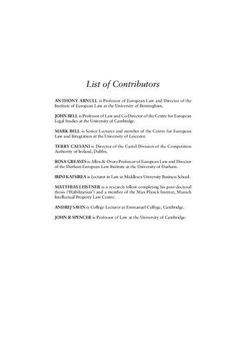 The Cambridge Yearbook of European Legal Studies Volume 6, 2003–2004