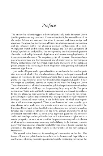 Convergence and Divergence in European Public Law