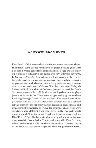 The Fate of Sudan: The Origins and Consequences of a Flawed Peace Proc ess