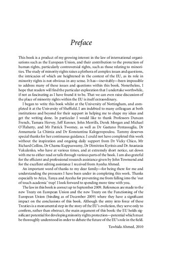 The Impact of EU Law on Minority Rights