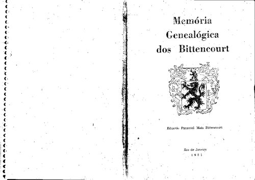 Memória Genealógica dos Bittencourt