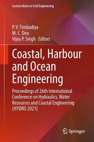Coastal, Harbour and Ocean Engineering: Proceedings of 26th International Conference on Hydraulics, Water Resources and Coastal Engineering (HYDRO 2021)