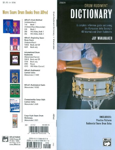Drum Rudiment Dictionary: A Complete Reference Guide Containing the Percussive Arts Society's 40 International Drum Rudiments