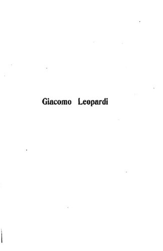 Giacomo Leopardi
