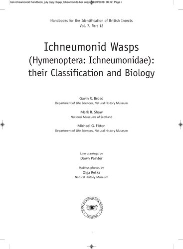 Ichneumonid Wasps (Hymenoptera Ichneumonidae): their Classification and Biology