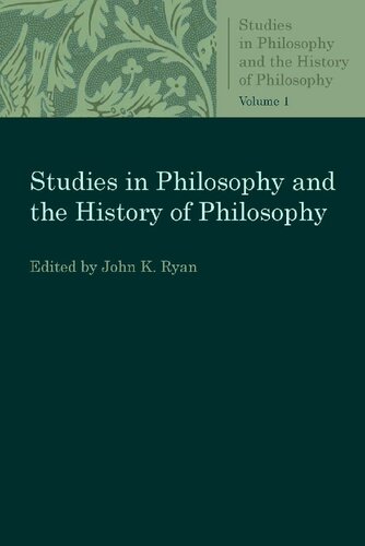 Studies in Philosophy and the History of Philosophy