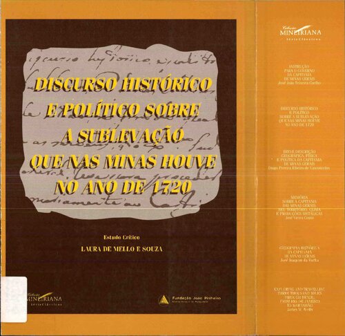 Discurso histórico e político sobre a sublevação que nas Minas houve no ano de 1720