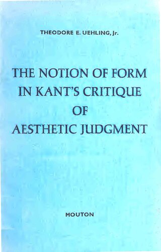 The Notion of Form in Kant's Critique of Aesthetic Judgment