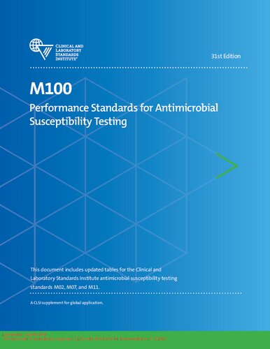 Performance standards for antimicrobial susceptibility testing