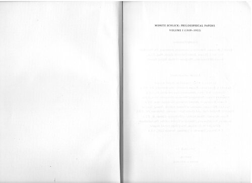 Philosophical Papers Volume 1 (1909-1922)