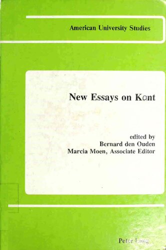 New Essays on Kant