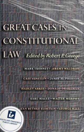 Great Cases in Constitutional Law