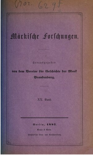 Märkische Forschungen