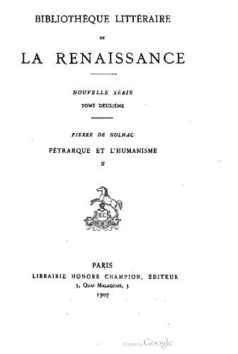 Pétrarque et l'humanisme