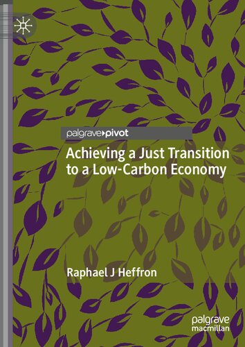 Achieving a Just Transition to a Low-Carbon Economy