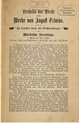 Märkische Streifzüge