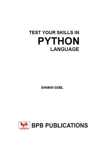 Test your skills in Python Language: A complete questionnaire for self-assessment