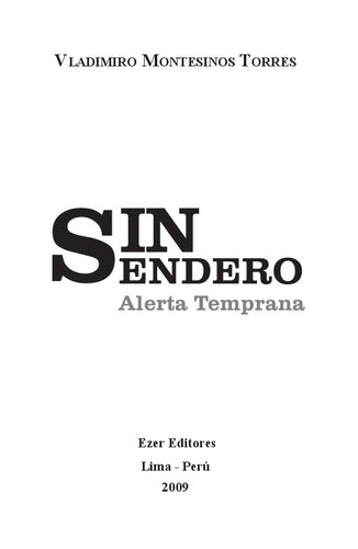 Sin Sendero: Alerta Temprana