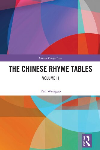 The Chinese Rhyme Tables: Volume II