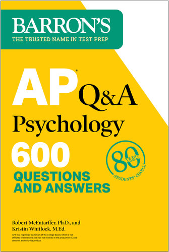 AP Q&A Psychology, Second Edition: 600 Questions and Answers