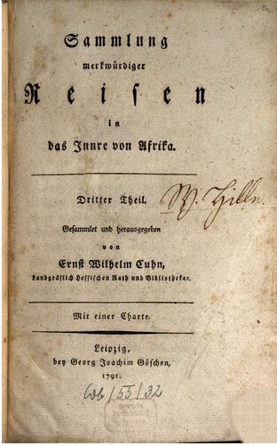 Sammlung merkwüriger Reisen in das Innre von Afrika