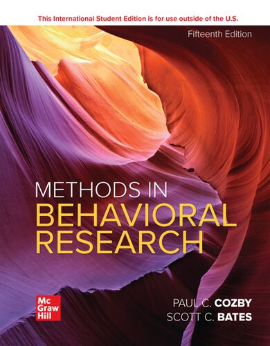 Methods in Behavioral Research
