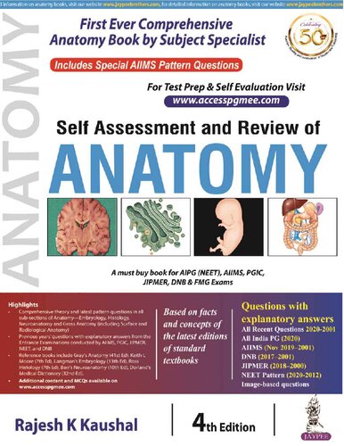 Self Assessment and Review of Anatomy