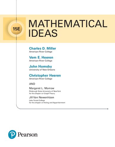 Mathematical Ideas 15E