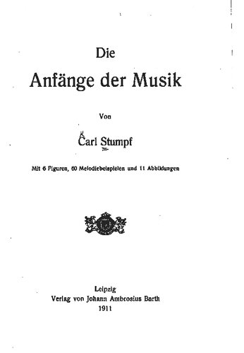 Die Anfänge der Musik