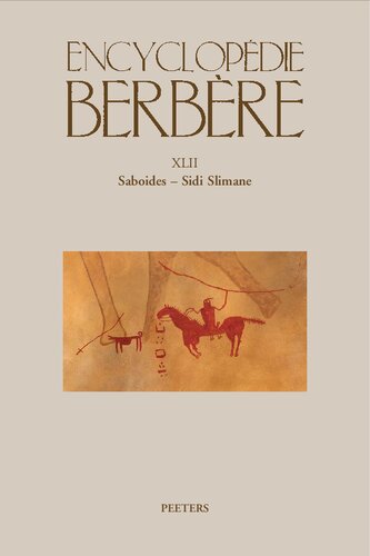 Encyclopedie berbere. Fasc. XLII: Saboides - Sidi Slimane
