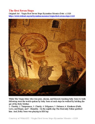 Biblical : The First Seven steps of Baby Jesus