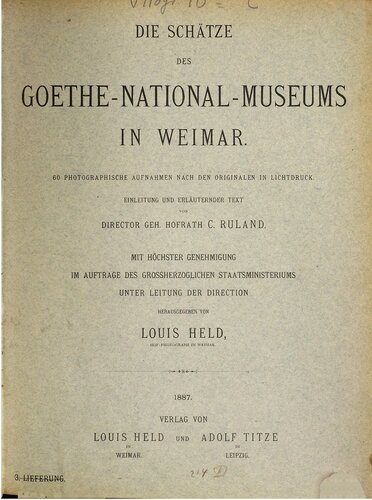 Die Schätze des Goethe-National-Museums in Weimar