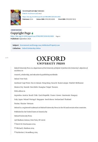 Governing Knowledge Commons