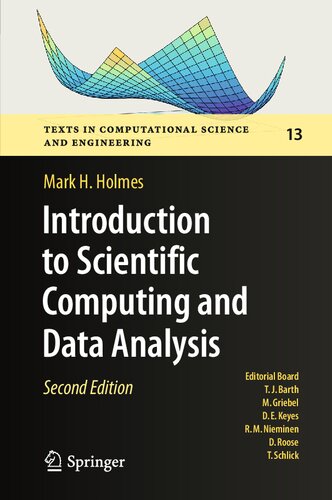 Introduction to Scientific Computing and Data Analysis