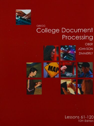 Gregg College Keyboading and Document Processing Lessons 61-120
