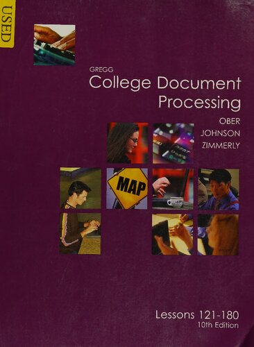 Gregg College Keyboarding & Document Processing Lessons 121-180