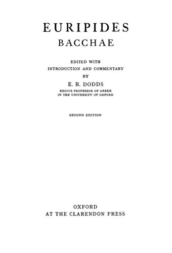 Euripides Bacchae