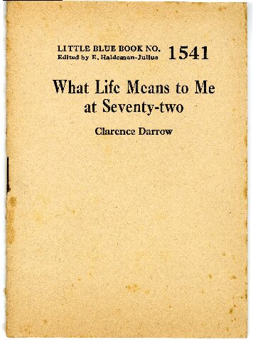 What Life Means to Me at Seventy-two