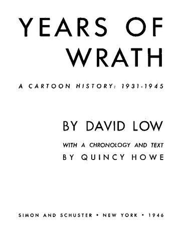 Years of wrath: A Cartoon History: 1931-1945